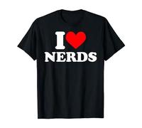 BabyPaper I Love Nerds I Heart Nerds T Shirt Black Mens Tees T-Shirt Black M