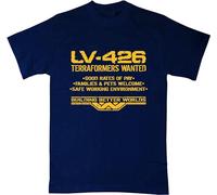 BabyPaper Men T Shirt - LV-426 Terraformers Wanted Outdoor Reunion Family Sweatshirt Concise T-Shirt Navy XXL