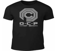 BabyPaper Men's T-Shirt - Gift Sci-Fi Movie Film 80'S Science Police Present Robot Black 3XL