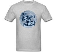 BabyPaper Men's The Tonight Show Starring Jimmy Fallon T Shirt Grey XXL