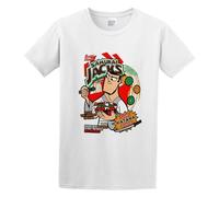 BabyPaper Samurai Cerealsamurai Jack Cereal Box Men Adult Short Sleeve White 3XL