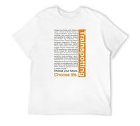 BabyPaper Trainspotting Choose Life Poster Tee, T Shirt T-Shirt White XXL