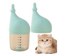 Babypier - Set di alimentazione per animali domestici a forma di elefante, con nipplo in silicone, portatile, per cuccioli e gatti orfani