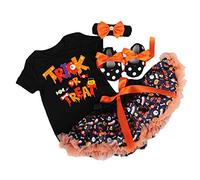 BABYPREG Il mio Primo Costume di Halloween per Neonati Costume da Zucca per Il Ringraziamento Bambino della Bambina (6-9 Mesi, Ringraziamento)