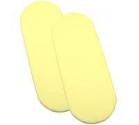 BabyPrem Bebè Bambino Set 2 Lenzuolo Con Angoli Elasticizzati Per Moses Culla 73-76 x 28-30 cm Cotone Tinta Unita 2 Limone