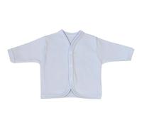 BabyPrem Cardigan da bambino con scollo a V, maniche lunghe, tinta unita, in cotone, per bambini da 6 mesi, Blu, 6 mesi