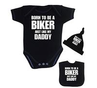 Babyprem - Completino - Maniche corte - Bebè maschietto Nero nero