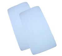BabyPrem - Lenzuola con angoli per culla in cotone, confezione da 2, 95 x 65 cm
