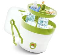 Babyruf BS 29b sterilizzatore per biberon | Sterilizzatore a vapore e vaporizzatore | fino a 6 bottiglie | Facile da usare | Attrezzatura iniziale per neonati | Pulitore per bottiglie | Accessori per