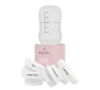 Baby's Brew Scaldabiberon portatile con set adattatore, senza fili, rosa | Adattatori inclusi. Riscalda il latte materno e la formula nella tua bottiglia, senza versare o acqua. 4 temperature