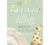 Baby's First ABC Baby Shower Guest Book Coloring Book