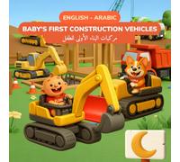 Baby's First Construction Vehicles - مركبات البناء الأولى للطفل | English-Arabic Bilingual Children's Book | 32 Construction Vehicles | Ages 0-3: 32 ... - Adorable Clay Art for Babies and Toddlers