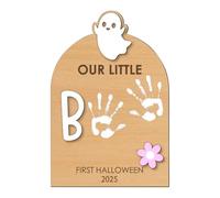 Bâby's First Halloween Keepsake - Kit per impronte di mani e piedi per bambini e bambine | kit per stampa di piedi per Bâby | Bâby's First Halloween Keepsake | Stampa artigianale Pad ornamento mano