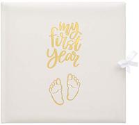 Baby's My First Year - Registro per commemorare la nascita durante il primo anno sulla terra, colore: bianco