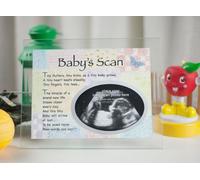 Baby's Scan - Cornice in vetro per foto e versi