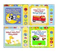 Baby's Very First Noisy 4 Books Collection Set By Fiona Watt & Stella Baggott (Baby's Very First Noisy Book, Nursery Rhymes, Things That Go & Farm)