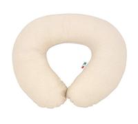 Babysanity® Cuscino Allattamento Kikka® Gravidanza Neonato XXL con Federa Esterna 100% Cotone Alta Qualità Sfoderabile per le Future Mamme Pratica Borsa Viaggio Made In Italy (Pois/Righe Beige)