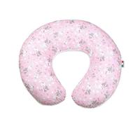 Babysanity Cuscino Allattamento Kikka Gravidanza Neonato XXL con Federa Esterna 100% Cotone Alta Qualità Sfoderabile per le Future Mamme Pratica Borsa Viaggio Made In Italy (Animaletti Rosa)