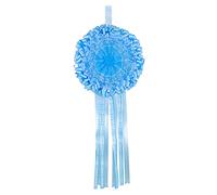 Babysanity - Fiocco Nascita Bimbo Grande Coccarda Nascita in Tulle Perfetta per Interno ed Esterno Dimensioni 155x65 Nastri Compresi (Fiocco Grande Azzurro)