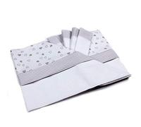 Babysanity-Lenzuolini 3 pezzi ricamati produzione propria Made in Italy (Romantica beige)