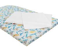 Babysanity® Materassino Lettino da Campeggio con Federa e Cuscino Universale H4