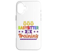 Babysitter In Training Au-pair Badante Tata Babysitter Custodia per iPhone 16 Plus