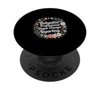 Babysitter Professional Diaper Changer Reporting ------ PopSockets PopGrip Adesivo