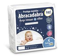 Babysom - Coprimaterasso Lettino Bambino « 2 in 1 » - 70x140 cm - Lenzuolo + Proteggi materasso Impermeabile - 100% Cotone - Silenzioso - Traspirante