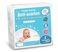 Babysom - Coprimaterasso per Bambino/Proteggi materasso Lettino - Antiacari - 70x140 cm - Impermeabile - 100% Cotone - Traspirante -Elasticizzato e Silenzioso