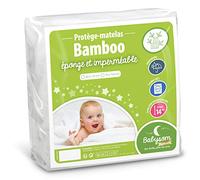Babysom - Coprimaterasso per Bambino/Proteggi materasso Lettino - Bambù Naturale- 60x120 cm - Impermeabile - Traspirante in Fresco Cotone Bianco