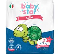 babystar Pannolini slim 3/6kg taglia 2 mini 21 pezzi