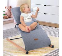 Babywippe Altalena Bambino Babywiege Seggiolino Legno Jersey Lavabile Grigio L