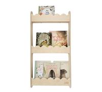 Babywood Montessori Libreria da parete per bambini, in legno, per giocattoli, cameretta dei bambini, cameretta dei bambini, cameretta dei bambini, cameretta dei bambini, scaffale per libri (naturale