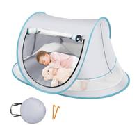 Babyy Sun Shelter, Beach Tent for Babiess, Foldable Sunshade Canopy | Sand-Proof UPF 50+ Sunshade for Outdoor Play, Rest, Backyard, Picnic, Lake, Camping, Hiking and Travel