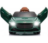 Bacalar Macchina Elettrica per Bambini 12V con 2 Motori, Auto di Lusso con Porte Verticali, 3 Velocità, Sospensioni, Luci LED, Musica USB/Wireless, Telecomando Genitori, 3-8 Anni, Verde