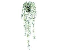 BACAMA Pianta finta da appendere, di eucalipto, piccola decorazione, finta pianta rampicante da appendere alla parete, verde per la nuova decorazione della casa, 1 pezzo, verde brillante, 50 cm