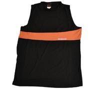 Bacardi Disaronno Amaretto USA senza Maniche Maglietta Alto Nero Orange Taglia L