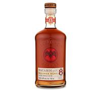 BACARDÍ Reserva 8 Year Old Premium Caribbean Rum, Vol. 40%, 70 cl / 700 ml, pregiato rum invecchiato 8 anni in botti di rovere sotto al sole dei Caraibi
