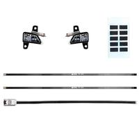 Baccelli luminosi a LED integrati RC for camion 1/14 770S 56368 | Premium Clear ABS Plastic Left and Right Visor Spotlight Modification Set for Scale Semi