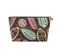 Baccello Di Cacao Colorato, Borsa da toilette Borsa per trucco Borsa per cosmetici Borsa da toilette da viaggio portatile