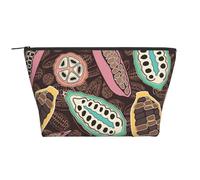 Baccello Di Cacao Colorato, Borsa da toilette Borsa per trucco Borsa per cosmetici Borsa da toilette da viaggio portatile