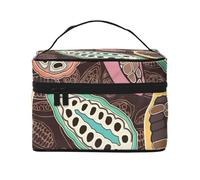 Baccello di cacao colorato, borsa da viaggio per il trucco da donna, grande organizer per cosmetici