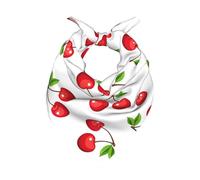 Bacche di ciliegia rossa,Sciarpa bandana per uomo e donna - Bandane eleganti e versatili per il collo e la testa