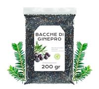 Bacche di Ginepro Intere e Secche 200g | Con Proprietà Digestive e Depurative, si Distingue per l'Aroma Balsamico Intenso e il Sapore Fresco con Note Resinose
