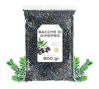 Bacche di Ginepro Intere e Secche 800g | Con Proprietà Digestive e Depurative, si Distingue per l'Aroma Balsamico Intenso e il Sapore Fresco con Note Resinose