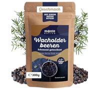 Bacche di Ginepro Intere Monte Nativo (300g) - Bacche di Ginepro Secche per Cucina e Selvaggina - Essiccate con Cura e Aromatiche - Naturali e Senza Additivi - Aroma Intenso e Gusto Ricco