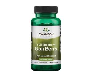Bacche di goji Swanson, 500 mg (60 capsule)