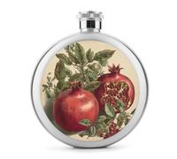 Bacche di melograno whisky fiaschetta, piccola fiaschetta portatile da viaggio per liquore, in acciaio inox, a prova di perdite, per feste di nozze, testimone dello sposo, regalo per damigella d'onore