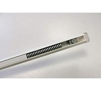 BACCHETTA A MOLLA DIAMETRO 13 MM. ALLUMINIO VERNICIATO BIANCO ESTENSIBILE CM. 39-60