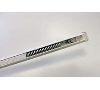 BACCHETTA A MOLLA DIAMETRO 13 MM. ALLUMINIO VERNICIATO BIANCO ESTENSIBILE PER TENDE A VETRO SENZA FORI REGOLABILE (BIANCO, 27-40)